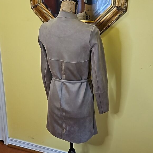 H & M Tan long Jacket size 0 - Picture 7 of 11